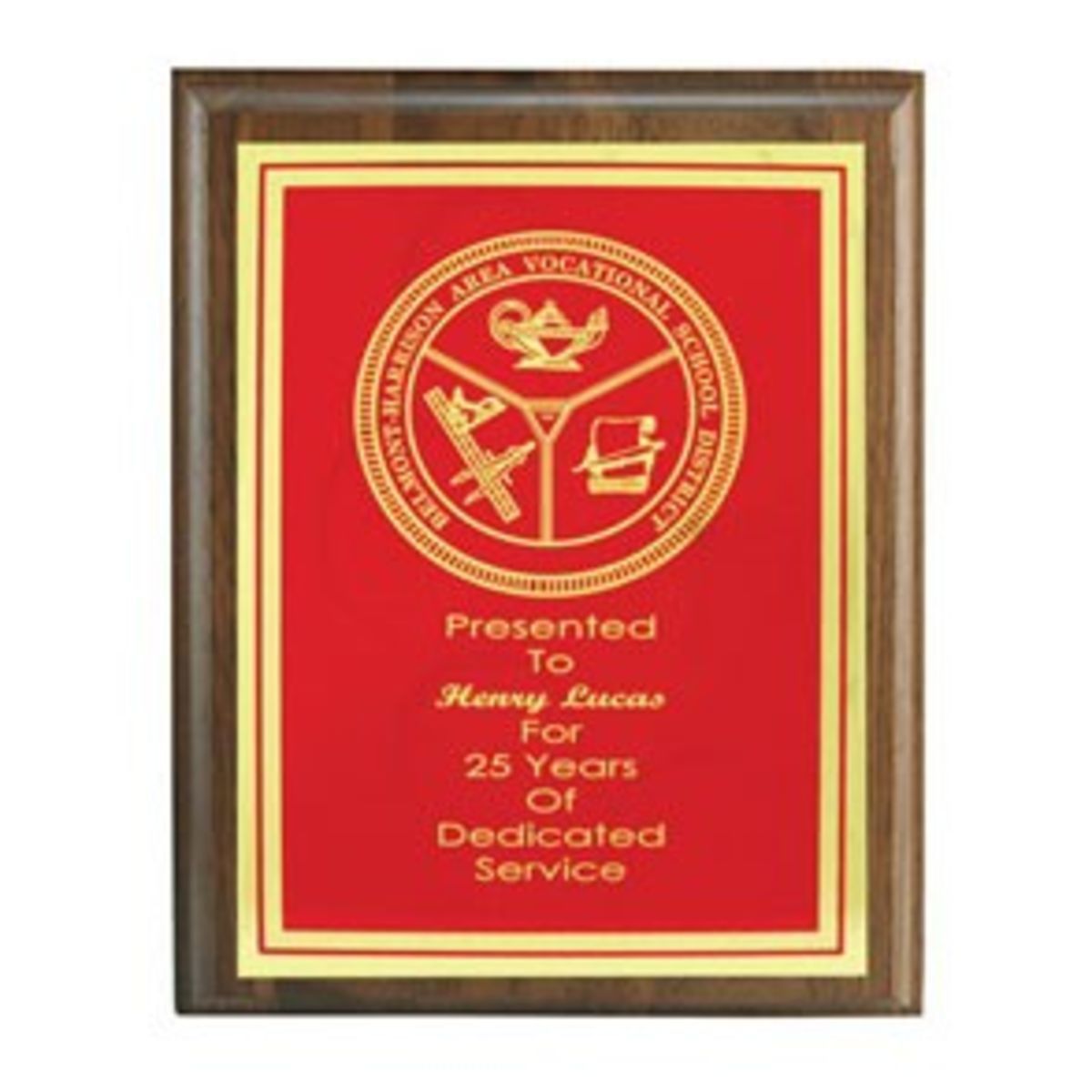 Genuine Walnut Plaque (8"x10")