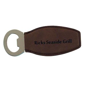 Oval Leatherette Bottle Opener