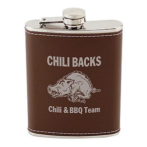 8oz Leatherwrap Stainless Steel Flask