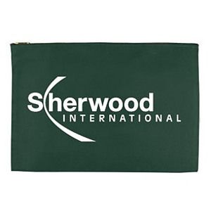 10 Oz. Colored Canvas Deluxe Zippered Portfolio