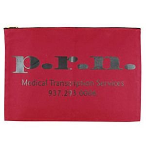 10 Oz. Colored Canvas Deluxe Zippered Portfolio