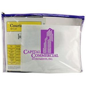 Clear Vinyl Zippered Portfolio