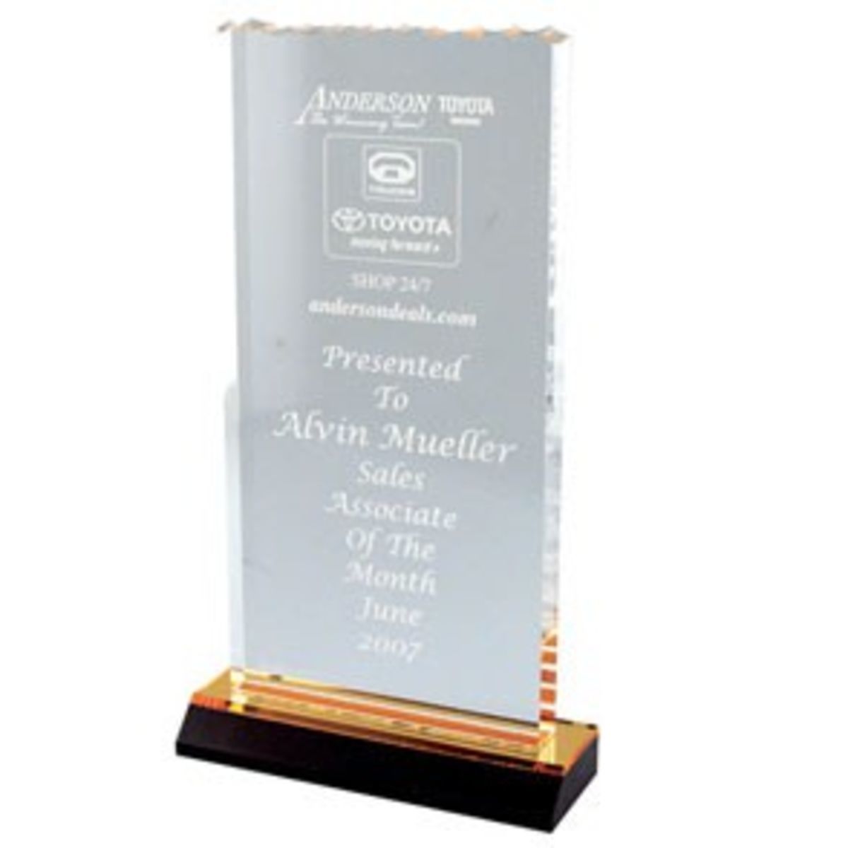Ice Top Reflection Award (5"x10")