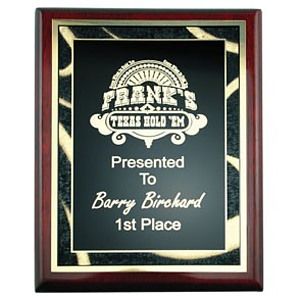 Rosewood Piano Finish Plaque (6"x8")