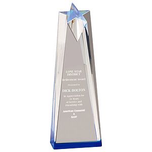 Sculpted Star Acrylic Award (3 1/2"x10")