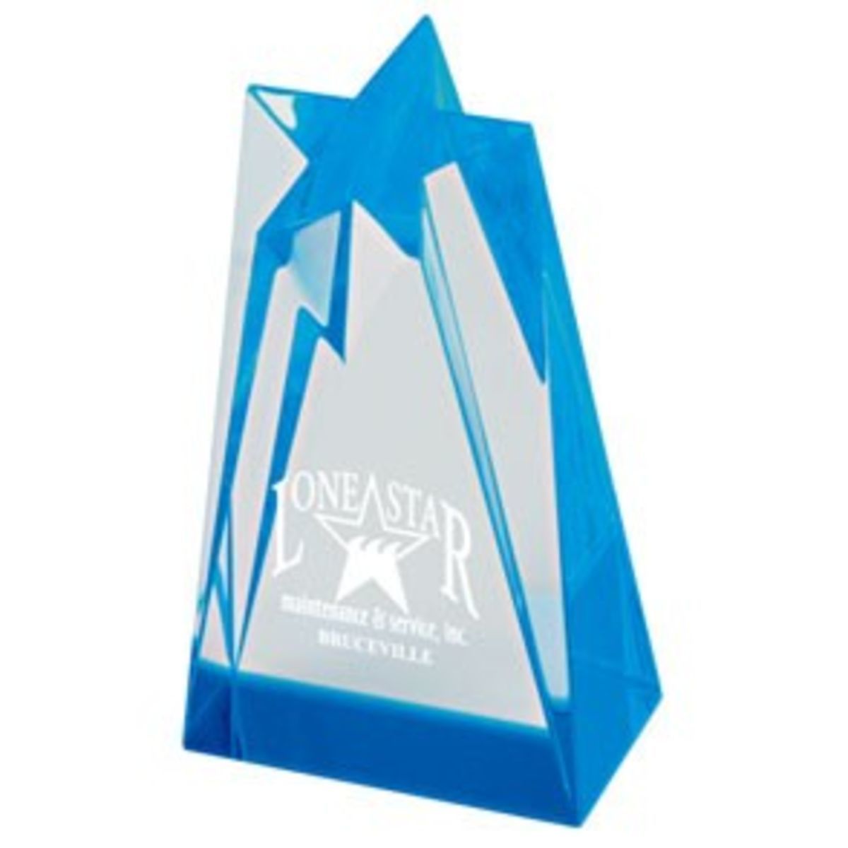 Sculpted Star Acrylic Award (3 1/2"x6")