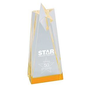 Sculpted Star Acrylic Award (3 1/2"x8")
