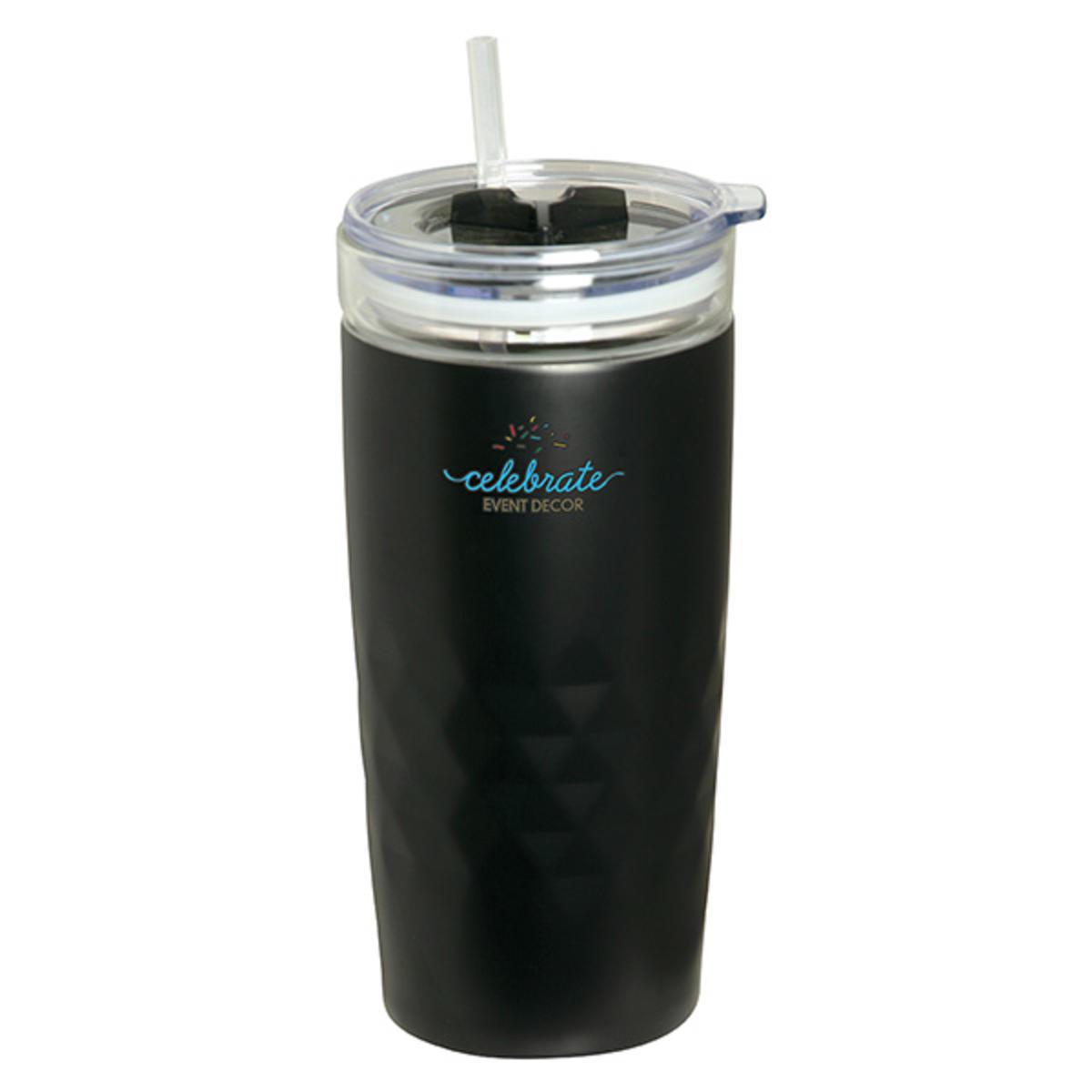 Montego 600 Ml. (20 Fl. Oz.) Travel Tumbler With Straw