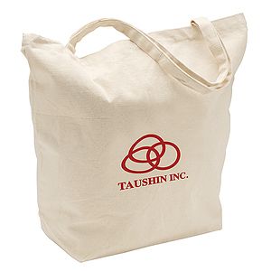 12 oz Cotton Canvas Tote Bag: 20" W x 17.5" H - Standard