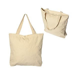 Vineu Cotton Tote With Zipper - Standard