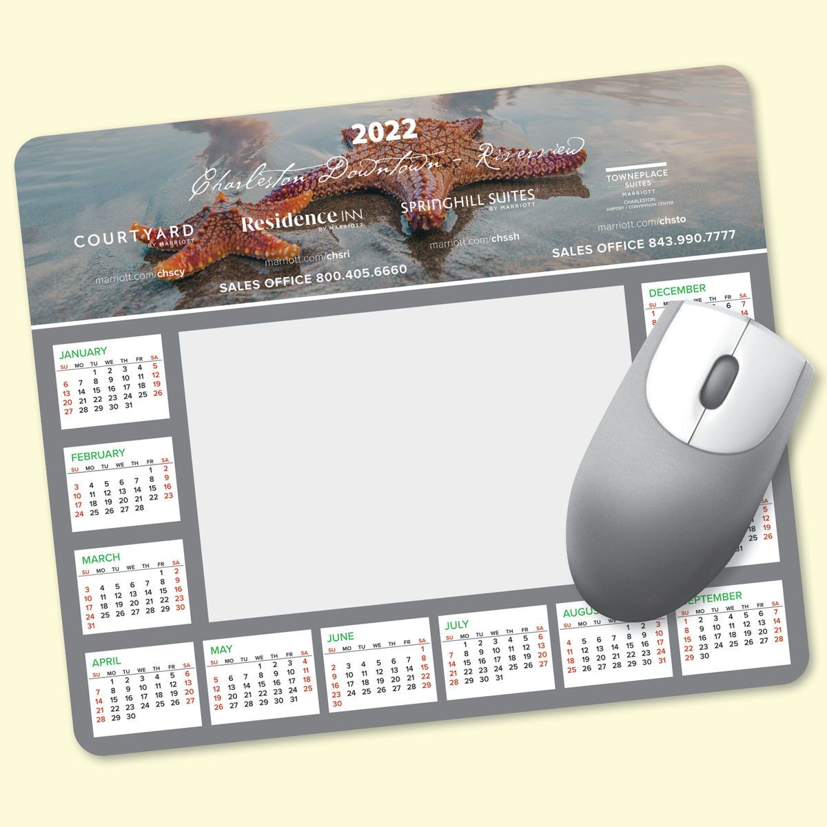 Frame it Flex Heavy Duty 8x9 5x18 Windowphoto Calendar Mouse Pad