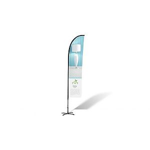17ft Blade Shape Feather Flag Kit - 2 Side Imprint