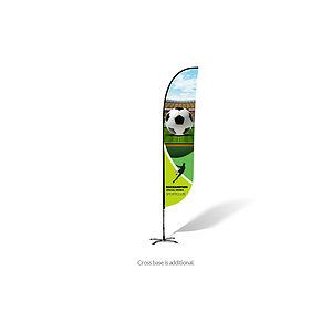 17ft Convex Feather Flag- Double-Side Imprint -Fabric Only