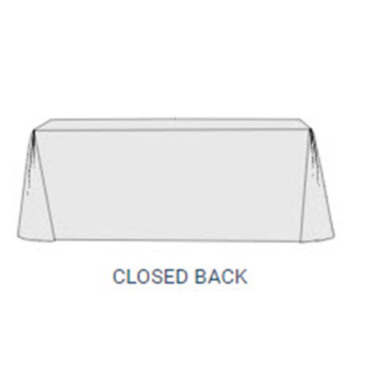 8ft Pleated Stain-Resistant Table Cover