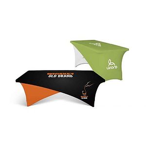 8' Cross-Over Fitted Stretch Table Cover