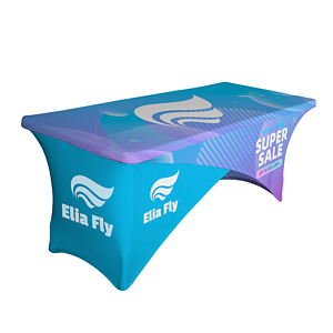 6' Cross-Over Fitted Stretch Table Cover