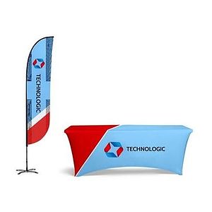 Basic Display Kit 12' Feather Flag & 6' Table Cover