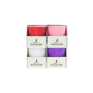 3" Pillar Candles - Assorted Colors Ribbed Scented