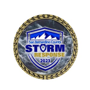 1.75" Speed Challenge Coin Wreath Border w/ 3D Texture Print