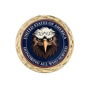 2" Speed Challenge Coin Diamond Border w/ 3D Texture Print