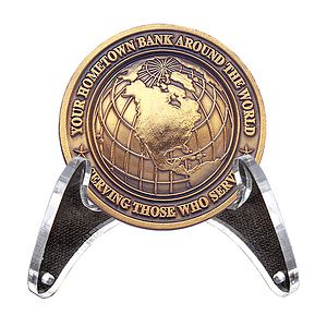 Clear Acrylic Coin Easel