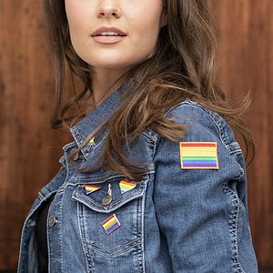 Rainbow Triangle Pride Lapel Pin