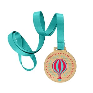 Custom Bamboo Medals Full Color (2-1/2")