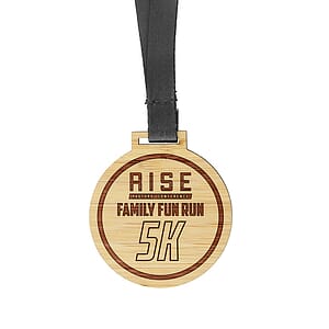 Custom Bamboo Medals Engraved (2.5")