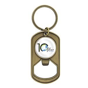 Dog Tag Keytag with Bottle Opener