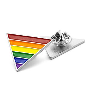 Rainbow Triangle Pride Lapel Pin