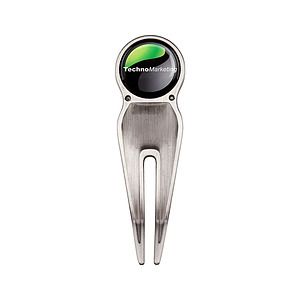 Golf Divot Tool w/ Belt Clip & Ball Marker