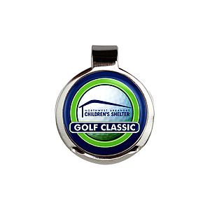 Golf Hat Clip with Custom Ball Marker