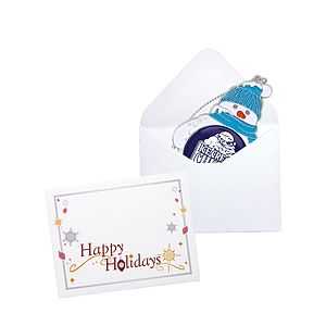Modern Snowman Holiday Ornament