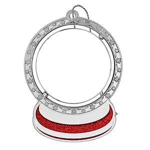 Spinner Snow Globe Holiday Ornament