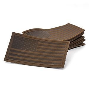 American Flag Leather Patch - Made in USA