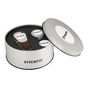 Pitchfix Woodie Golf Divot Tool Deluxe Gift Set w/ Hat Clip
