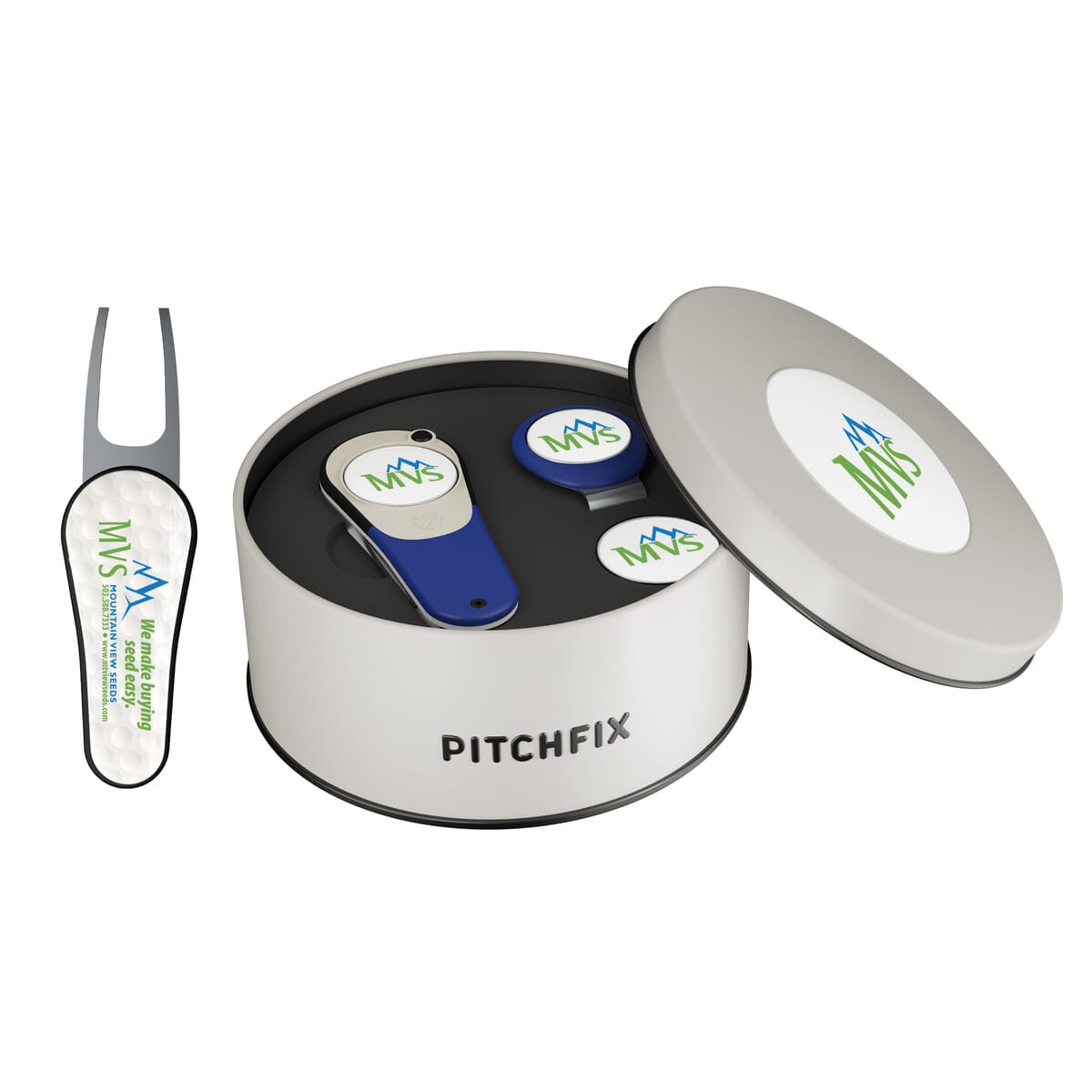Pitchfix XL 2.5 Golf Divot Tool Deluxe Gift Set w/ Hat Clip