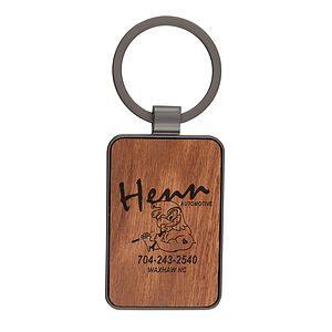 Wood Inlay Keytag