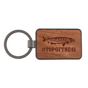 Wood Inlay Keytag
