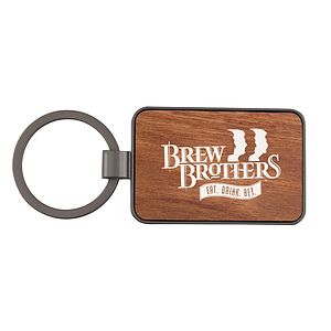 Wood Inlay Keytag