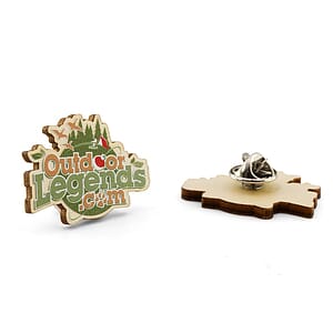 Wood Lapel Pins Full Color (2")
