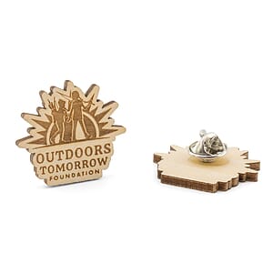 Wood Lapel Pins Engraved (3/4")