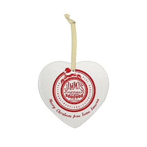 Heart Ceramic Holiday Ornament