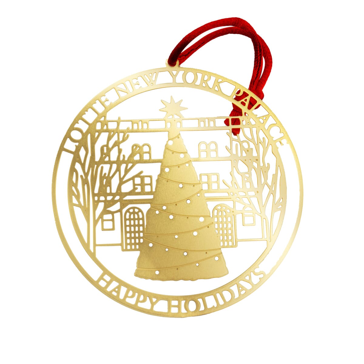 Custom Etched Brass Holiday Ornaments 2"