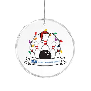 Faceted Glass Holiday Ornament