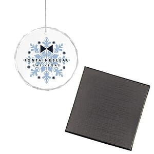 Faceted Glass Holiday Ornament
