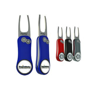 Pitchfix Hybrid 2.0 Golf Divot Tool w/ Custom Ball Marker