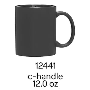 12 oz c-handle mug