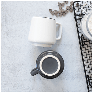 12 oz windsor mug - matte gray