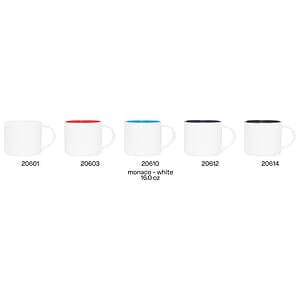 16 oz monaco mug - matte white